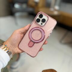 Epaglitz Standlı Yüzük Iphone Kılıf Pembe