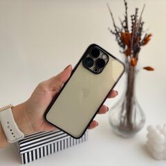 Lens Korumalı Parlak Şeffaf Silikon Iphone 14 pro max Kılıf