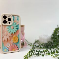 Bahar Çiçekleri Desenli Silikon iphone Kılıf - iphone 13