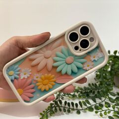 Bahar Çiçekleri Desenli Silikon iphone Kılıf - iphone 13