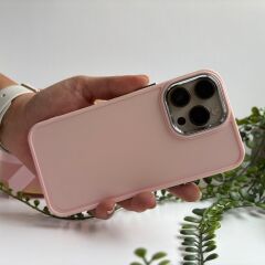 Darbeye Dayanıklı Gümüş Detaylı Silikon  Iphone 11 Kılıf