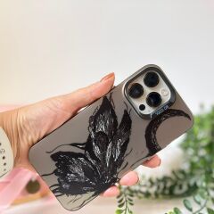 Yağlı Boya Kelebek Desenli Iphone 15 Pro Max Kılıf