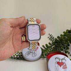 EpaLuxeKordon - Apple Watch Uyumlu Paslanmaz Çelik 38-40-41-(42- watch10) mm - ML