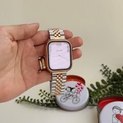 EpaLuxeKordon - Apple Watch Uyumlu Paslanmaz Çelik 38-40-41-(42- watch10) mm - ML