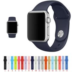 APPLE WATCH KORDON DÜZ RENK SİLİKON 42/44/45/49 mm UYUMLU